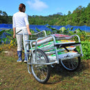 アルミリヤカー 小型 台車 運搬 折り畳み タイヤ 20インチ ミニ 折りたたみ 折り畳み 園芸 農作業 アウトドア キャンプ ノーパンクタイヤ 【納期D】【lic-tan-584】