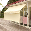 オーニング 2m 突っ張り 取り付け DIY 日よけ 手動 つっぱり サンシェード 【納期D】【lic-tan-591-20】