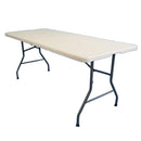 折りたたみテーブル 180cm 作業台 折り畳みテーブル 取っ手付き アウトドア 【納期D】【lic-tan-599-180】