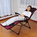 リクライニングチェア 折り畳み式 椅子 折畳みチェアー 赤 レッド 黒 ブラック カバー リクライニング 【納期D】【lic-tan-653】