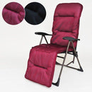 リクライニングチェア 折り畳み式 椅子 折畳みチェアー 赤 レッド 黒 ブラック カバー リクライニング 【納期D】【lic-tan-653】
