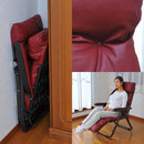 折畳み式リクライニングチェア 屋外 リビング 軽い 折りたたみチェア 椅子 いす 黒 赤 レッド 【納期D】【lic-tan-666】