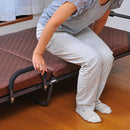 折り畳みベッド リクライニング 折りたたみベッド シングル コンパクト 手すりつき シンプル ひとり暮らし ワンルーム 男性 女性 簡易 【納期D】【lic-tan-698】