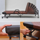 折り畳みベッド リクライニング 折りたたみベッド シングル コンパクト 手すりつき シンプル ひとり暮らし ワンルーム 男性 女性 簡易 【納期D】【lic-tan-698】