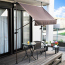 オーニング 2M おしゃれ つっぱり 手動 巻き取り オーニングシェード 取り付け DIY オーニングテント オーニングサンシェード 幅2m 【納期D】【lic-tan-709-20】