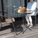 ラタン調ガーデンチェアー ガラステーブル ガーデンテーブルセット アジアン 家具 ナチュラル 自然 ガラステーブル 椅子 チェアー 【納期D】【lic-tan-723】