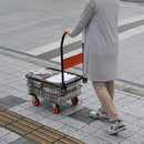 台車 折りたたみ カート キャリー カゴ付き キャスター タイヤ 大きい 運搬 業務用 家庭用 大型 コンパクト 運搬 荷物 灯油 【納期D】【lic-tan-726】