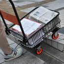 台車 折りたたみ カート キャリー カゴ付き キャスター タイヤ 大きい 運搬 業務用 家庭用 大型 コンパクト 運搬 荷物 灯油 【納期D】【lic-tan-726】