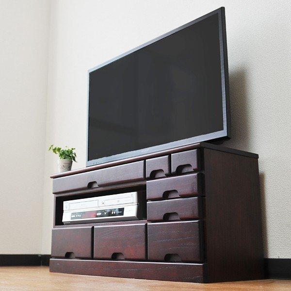 テレビ台 完成品 コンパクト 木製 桐 引き出し AVラック 収納 シンプル テレビボード アジアン TV台 おしゃれ 【納期D】【lic-tan-803】