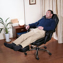 リクライニングチェア オットマン フットレスト 1人用 キャスター付き 肘 おしゃれ オフィスチェアー プレジデント 社長椅子 ハイバック 【納期D】【lic-tan-835n】