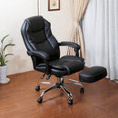 リクライニングチェア オットマン フットレスト 1人用 キャスター付き 肘 おしゃれ オフィスチェアー プレジデント 社長椅子 ハイバック 【納期D】【lic-tan-835n】