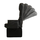 回転座椅子 高座椅子 座椅子 肘掛付き ひじ付き リクライニング 黒 ブラック 椅子 厚み クッション 小物収納スペース 【納期D】【lic-tan-856】