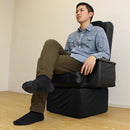 回転座椅子 高座椅子 座椅子 肘掛付き ひじ付き リクライニング 黒 ブラック 椅子 厚み クッション 小物収納スペース 【納期D】【lic-tan-856】