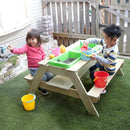 テーブル 屋外用 子供用 子ども用 ガーデンテーブル 天然木 杉 ウッドテーブル 砂場 すなば 遊具 おもちゃ 庭 ガーデニング 大型 テーブル 【納期D】【lic-tan-945】