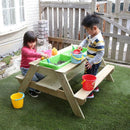 テーブル 屋外用 子供用 子ども用 ガーデンテーブル 天然木 杉 ウッドテーブル 砂場 すなば 遊具 おもちゃ 庭 ガーデニング 大型 テーブル 【納期D】【lic-tan-945】