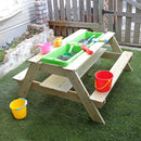 テーブル 屋外用 子供用 子ども用 ガーデンテーブル 天然木 杉 ウッドテーブル 砂場 すなば 遊具 おもちゃ 庭 ガーデニング 大型 テーブル 【納期D】【lic-tan-945】