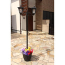 街灯 ソーラー式 外灯 LED ソーラーライト 屋外 庭 おしゃれな レトロな ガーデンライト アンティーク 【納期D】【lic-tan-led2】