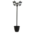 街灯 外灯 ソーラー式 LED おしゃれ ポール 玄関 外灯照明 ソーラー 3灯 【納期D】【lic-tan-led3】