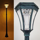 外灯 led ソーラー ポール 玄関 庭 照明 駐車場 支柱 自動点灯 おしゃれ 屋外 街灯 スタンド 北欧 アンティーク調 レトロ モダン 埋め込み 設置 diy 太陽光電池 【納期D】【lic-tan-s328】