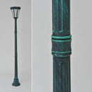 外灯 led ソーラー ポール 玄関 庭 照明 駐車場 支柱 自動点灯 おしゃれ 屋外 街灯 スタンド 北欧 アンティーク調 レトロ モダン 埋め込み 設置 diy 太陽光電池 【納期D】【lic-tan-s328】