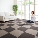 タイルカーペット 吸着 タイルマット ペット 犬 猫 洗える パンチ 床 シート 安い フローリング キッチン 6畳 約 30×30cm 日本製 白 黒 ピンク 青 茶色 グレー 【納期B】【lic-tjt-001n】