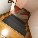 階段マット 滑り止め 15枚 おしゃれ 階段用 滑り止めマット 置くだけ すべり止め シート 大判 幅広 ワイド 大きい 洗える 日本製 ずれない 吸着 防音 安全 安心 【納期B】【lic-tjt-008】