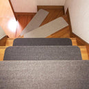 階段マット 滑り止め 15枚 おしゃれ 階段用 滑り止めマット 置くだけ すべり止め シート 大判 幅広 ワイド 大きい 洗える 日本製 ずれない 吸着 防音 安全 安心 【納期B】【lic-tjt-008】