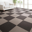 タイルカーペット 吸着 置くだけ タイルマット 厚み 薄い 洗える 滑り止め ホワイト ブラック ベージュ グレー 約 30×30cm 床材 賃貸 マンション フローリング 【納期B】【lic-tjt-011】