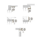 ロールスクリーン用ブラケット 窓枠 サッシ 取り付け オプション 部品 【納期C】【lic-tkk-rol-373】