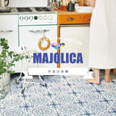 クッションフロア おしゃれ 北欧 ヨーロピアン 南欧 リゾート風 柄 マヨリカ マジョリカ タイル 東リ CFシート H クッションフロアシート 床 防炎 防カビ CF9681 【納期B】【lic-tol-cf-0101】