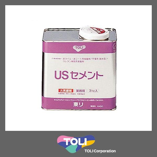 USセメント 3kg 東リ NUSC-S 耐湿工法用接着剤 タイル 床シート