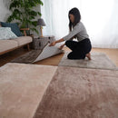 ラグマット ラグ マット 95×95cm 正方形 サイズ 組み合わせ パズルマット おしゃれ 床暖房対応 遮音 防音 洗える 滑り止め マイクロファイバー 高反発 ウレタン 【納期B】【lic-tsz-0088】