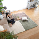 ラグマット ラグ マット 95×95cm 正方形 サイズ 組み合わせ パズルマット おしゃれ 床暖房対応 遮音 防音 洗える 滑り止め マイクロファイバー 高反発 ウレタン 【納期B】【lic-tsz-0088】