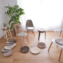 チェアパッド チェアマット 座布団 チェアーパット 円形 丸型 35cm 直径 おしゃれ 床暖房対応 洗える 滑り止め マイクロファイバー 高反発 ウレタン 厚み 【納期B】【lic-tsz-0090】