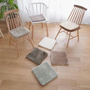 チェアパッド チェアマット 座布団 チェアーパット チェアーマット 正方形 35×35cm おしゃれ 床暖房対応 洗える 滑り止め マイクロファイバー 高反発 ウレタン 【納期B】【lic-tsz-0091】