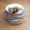 チェアパッド チェアマット 座布団 チェアーパット チェアーマット 円形 丸型 35cm 直径 床暖房対応 滑り止め ラビットファー 高反発 ウレタン 低反発 厚み 【納期B】【lic-tsz-0097】