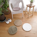 チェアパッド チェアマット 座布団 チェアーパット チェアーマット 円形 丸型 35cm 直径 床暖房対応 滑り止め ラビットファー 高反発 ウレタン 低反発 厚み 【納期B】【lic-tsz-0097】