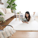 ラグ マット ラグマット 130×190cm サイズ 長方形 おしゃれ 床暖房対応 洗える 大判 滑り止め ラビットファー 高反発 ウレタン 低反発 厚み 厚手 防音 遮音 【納期B】【lic-tsz-0098】