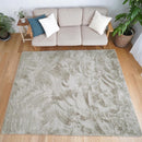 ラグ マット ラグマット 190×190cm サイズ 正方形 おしゃれ 床暖房対応 洗える 大判 滑り止め ラビットファー 高反発 ウレタン 低反発 厚み 厚手 防音 遮音 【納期B】【lic-tsz-0099】