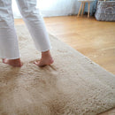 ラグ マット ラグマット 190×190cm サイズ 正方形 おしゃれ 床暖房対応 洗える 大判 滑り止め ラビットファー 高反発 ウレタン 低反発 厚み 厚手 防音 遮音 【納期B】【lic-tsz-0099】