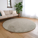 ラグ マット ラグマット 円形 丸型 190cm サイズ 正円 直径 おしゃれ 床暖房対応 洗える 大判 滑り止め ラビットファー 高反発 ウレタン 低反発 厚み 厚手 遮音 【納期B】【lic-tsz-0102】