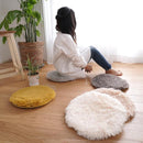 チェアパッド チェアマット 座布団 チェアーパット 円形 丸型 35cm 直径 サイズ おしゃれ 床暖房対応 洗える 滑り止め シャギー 高反発 ウレタン 低反発 厚み 【納期B】【lic-tsz-0103】