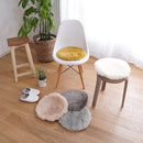 チェアパッド チェアマット 座布団 チェアーパット 円形 丸型 35cm 直径 サイズ おしゃれ 床暖房対応 洗える 滑り止め シャギー 高反発 ウレタン 低反発 厚み 【納期B】【lic-tsz-0103】