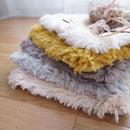 チェアパッド チェアマット 座布団 チェアーマット 35×35cm 正方形 サイズ おしゃれ 床暖房対応 洗える 滑り止め シャギー 高反発 ウレタン 低反発 厚み 厚手 【納期B】【lic-tsz-0104】