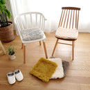 チェアパッド チェアマット 座布団 チェアーマット 35×35cm 正方形 サイズ おしゃれ 床暖房対応 洗える 滑り止め シャギー 高反発 ウレタン 低反発 厚み 厚手 【納期B】【lic-tsz-0104】