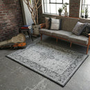 ラグマット 120×180cm ラグ マット ドアマット 玄関マット 室内 おしゃれ 北欧 レトロ アンティーク調 かすれ スクラッチ ダマスク アラベスク モダン 洗える 【納期B】【lic-tsz-0125】