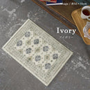 玄関マット 屋内 室内 北欧 おしゃれ 民族系 文様 デザイン ボハラ柄 ラグマット 長方形 50×70cm 厚手 カーペット 洗える オーバーロック すべり止め 床暖対応 【納期B】【lic-tsz-0129】