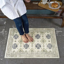 玄関マット 屋内 室内 大判 北欧 おしゃれ 民族系 文様 デザイン ボハラ柄 ラグマット 長方形 60×90cm 厚手 カーペット 洗える オーバーロック加工 滑り止め 【納期B】【lic-tsz-0130】