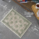 玄関マット 屋内 室内 大判 北欧 おしゃれ 民族系 文様 デザイン ボハラ柄 ラグマット 長方形 60×90cm 厚手 カーペット 洗える オーバーロック加工 滑り止め 【納期B】【lic-tsz-0130】