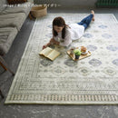 ラグ 約 3畳 サイズ 200×250cm 長方形 北欧 おしゃれ 民族系 文様 模様 デザイン ボハラ柄 リビング ダイニング 厚手 ラグマット カーペット 洗える 滑り止め 【納期B】【lic-tsz-0133】